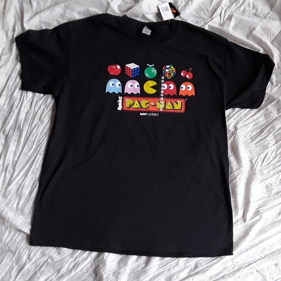 Pac Man x Rubick's Cube Graphic Tee Unisex NWT - Picture 5 of 7
